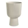 Elho 140mm Linen White Vibes Coupe Indoor Plant Pot