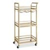Artiss Bar Cart Drinks Trolley Wine Glass Rack 43cm