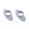 Sandleford 19mm White Powder Coated Oval Flange - 2 Pack