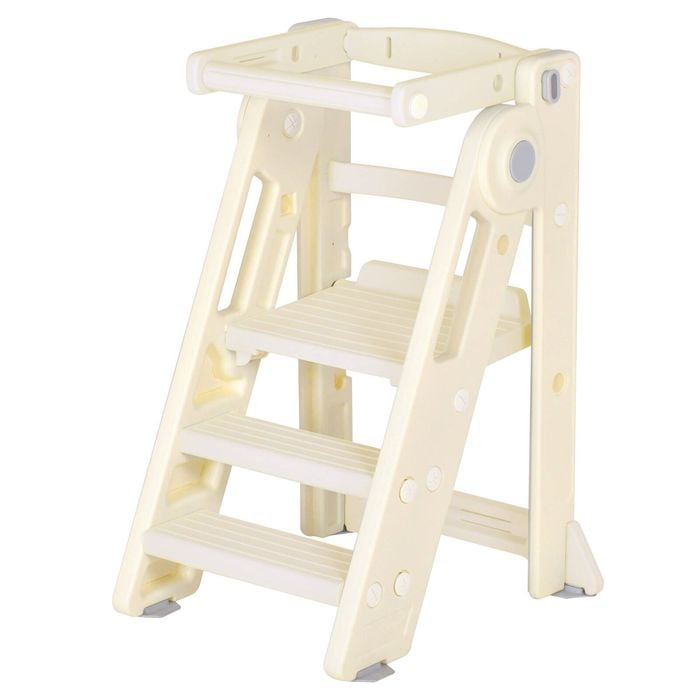 Advwin Foldable Kids Step Stool Adjustable Standing Tower
