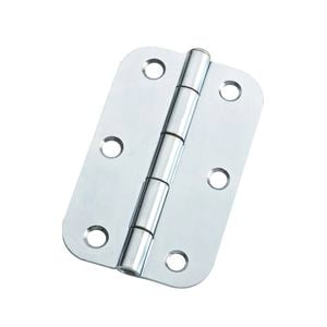 Lane 90 x 58 x 1.6mm Zinc Plated Loose Pin Durasmooth Radius Butt Hinge