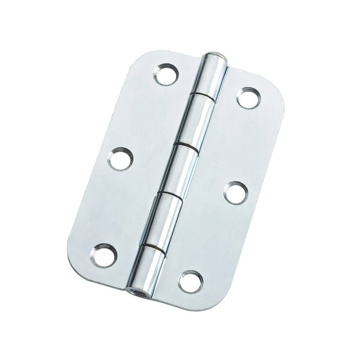 Lane 90 x 58 x 1.6mm Zinc Plated Loose Pin Durasmooth Radius Butt Hinge