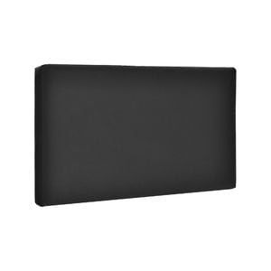 Costway Wallmount Singlebed Head Upholstered Headboard Black