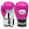 Morgan V2 Platinum Leather  Sparring Gloves[fluro Pink 10oz]