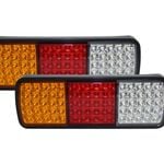 2x LED Trailer Light Reverse Indicator Brake Tail Lights Truck Caravan UTE 12V 75 LEDs