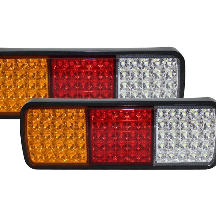 2x LED Trailer Light Reverse Indicator Brake Tail Lights Truck Caravan UTE 12V 75 LEDs