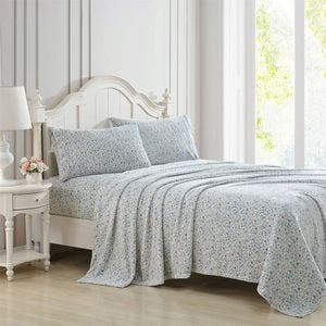 Ardor Single Bed Elsie Mink Flannel Fleece Sheet Set Heather