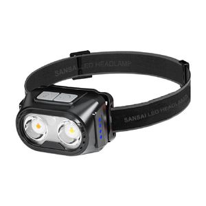 Sansai Rechargeable Motion Sensor LED Headlamp w/ Adjustable Band 5.8x4x3.5cm
