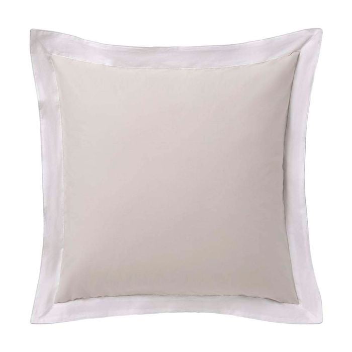 Accessorize Bedroom Collection Hotel White/Natural Tailored Deluxe Cotton  Pillowcase