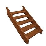 OSK Australia 900mm Merbau 5 Tread Stair Kit