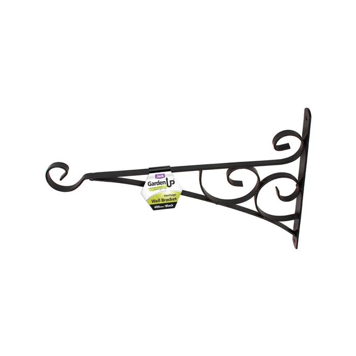 Jack 400mm Black Heritage Wall Bracket