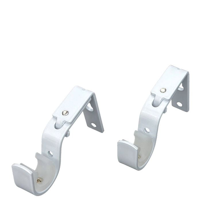 Pillar 16/25mm White Adjustable Universal Brackets