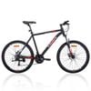 Trinx M136 Mountain Bike 26 inch Shimano Gear 21-Speed MTB Matt Black White/Red 21 inches
