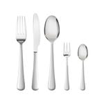 30PCS Stainless Steel Cutlery Set Glossy Silver