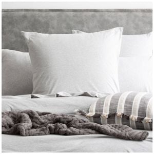 Renee Taylor Comfort T’s Organic Cotton Jersey European Pillowcase Grey Marle