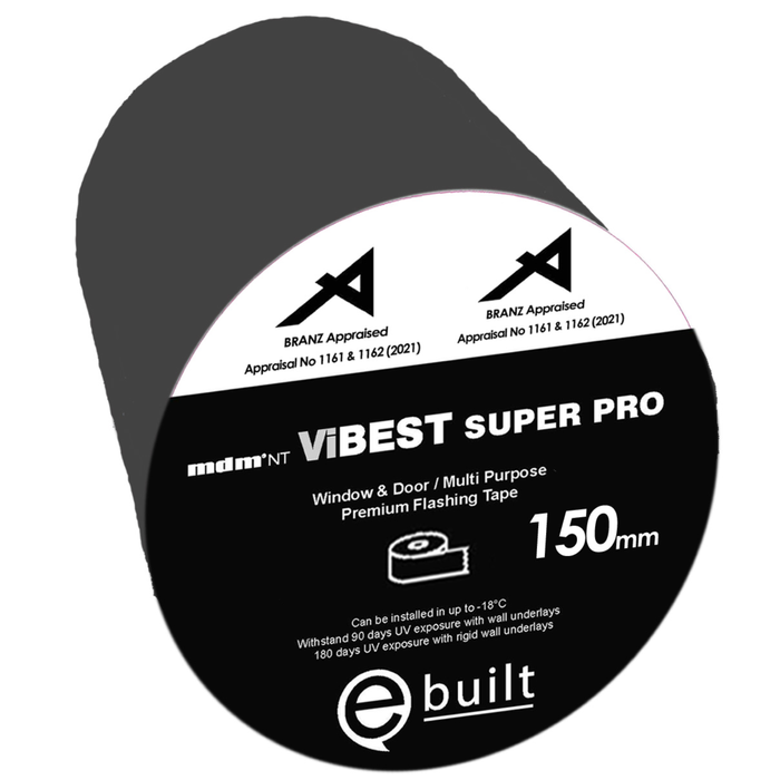 Vibest Super Pro Flashing Tape 150mm x 25m Wide-Format Window & Underlay Flashing Tape