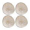 4pk Lvd Palm Tree Natural Decorative Round Coconut Capiz Bowl Decor 13x13x6cm