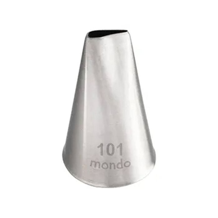 Mondo Stainless Steel #101 Rose Piping Tip Icing Cake Decorating Nozzle Silver