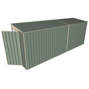 Build-A-Shed 1.2 x 5.2 x 2.0m Tunnel Shed Tunnel Hinged Door No Side Doors - Green