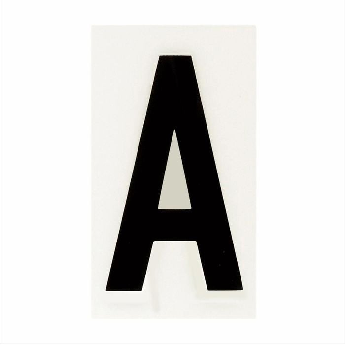 Sandleford 60 x 35mm A Black and White Self Adhesive Letter - A