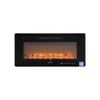 Devanti Electric Fireplace Fire Heater Wall Mounted Insert 3d Flame 1800w Remote Control