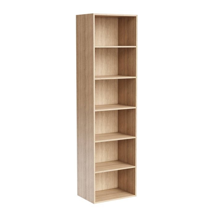 Kaboodle 600-699mm Almond Oak Customisable Deep Tall Pantry Open Shelf