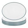 Argon Tableware White Enamel Serving Platters - 30.5cm x 22.5cm - Pack of 6