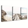 3 Set of Coastal Mural Print 100% Australian Made 3 x 60x90cm  (Stretched)