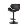 Artiss Kitchen Bar Stools Swivel Gas Lift Wooden/Black Metal