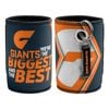 AFL Stubby Can Cooler with Bottle Opener - GWS Giants - Rubber Base