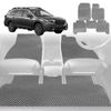 6D Diamond Car Floor Mats for Subaru Outback 2021-2025-Full Set-Grey-Outback GT