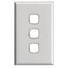 HPM Excel 3 Gang Grid and Plate White