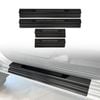 AUSGO Black ABS Door Sill Protector for Nissan Navara NP300 D23 Dual Cab 2015-Onwards Scuff Plate Cover