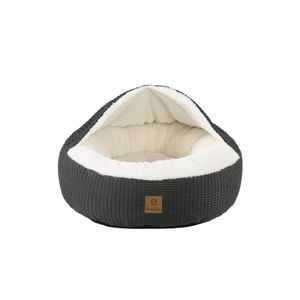 Charlie's Snuggle Hooded Nest Dog Bed Charcoal Large 68x68x20cm Charlies
