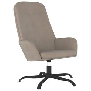 vidaXL Relaxing Chair Light Grey Velvet Armchair Relaxing Seating Dining Seat