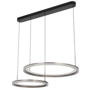 Telbix Fulcrum Contemporary Pendant Hanging Lamp Light Aluminium Pvc Acrylic Pearl Grey Satin