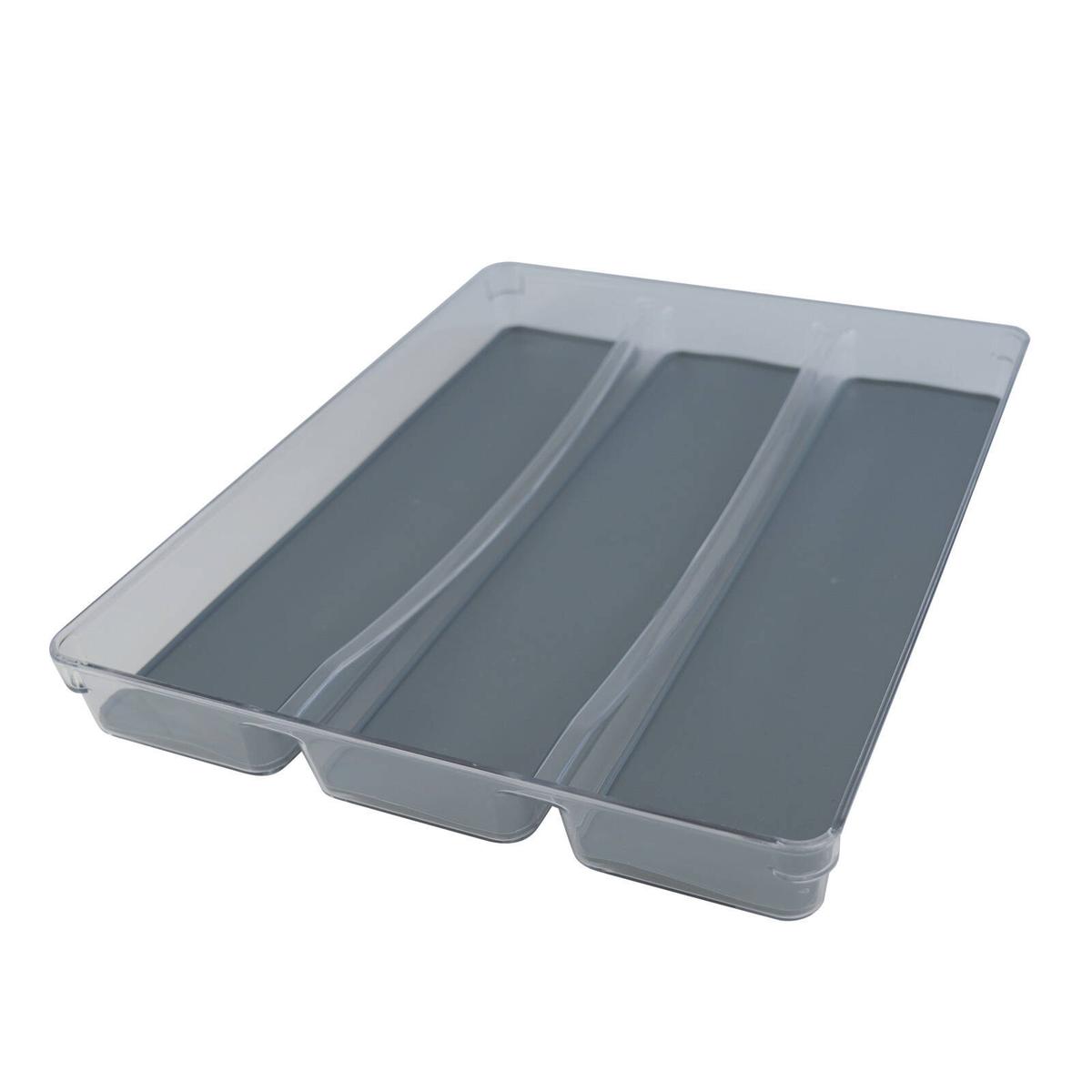 Practa Cutlery Tray Clear 3 Compartment - Bunnings Australia