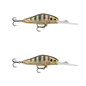2x Rapala 5cm Shadow Rap Jack Deep Dive Crankbait Fish Lures - Glassy Gill UV