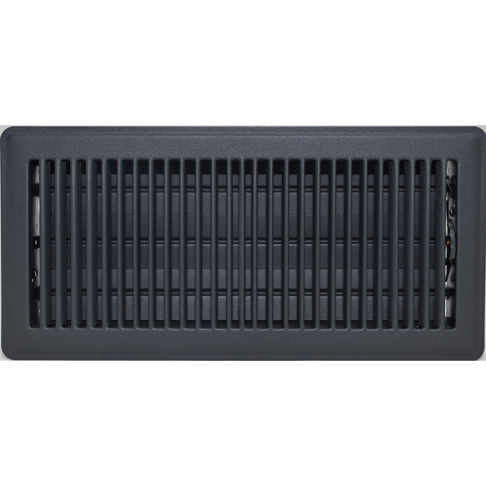 Accord 15 x 35cm Black Metal Louvered Floor Vent