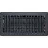 Accord 15 x 35cm Black Metal Louvered Floor Vent