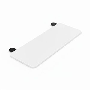 Tooleroo Folding Tray Desk Extender - Clamp-On Table Extension Shelf White