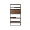 Modern Furniture RIVOLI Display Unit 1.8M - Smoked Oak & Black