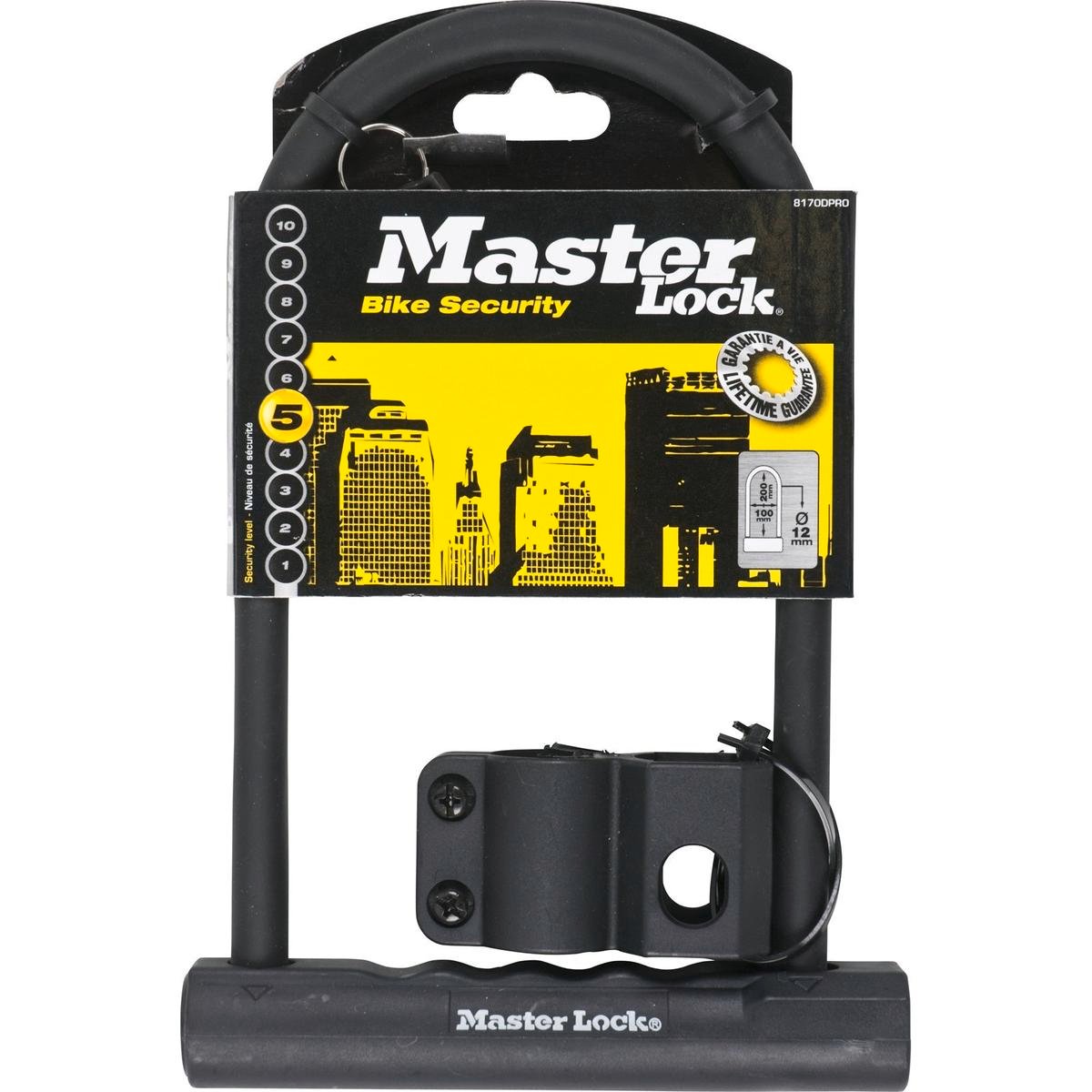 Master Lock 200 x 100 x 12mm U Bar Bike Lock Bunnings Australia