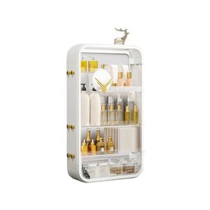 SOGA White Multi-Tier Cosmetic Storage Rack
