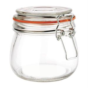 Vogue Preserve Jars Clip Top Glass 500ml Storage Container