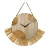 Urban Kiana Fringe 53cm Wall Clock Hanging Home Decor - Natural