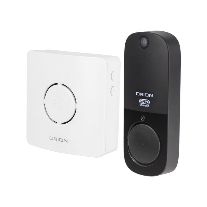 Orion Grid Connect Smart Wireless Doorbell Camera with Portable Chime