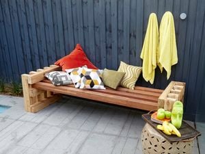 DIY Step Image - D.I.Y. outdoor day bed . Blob storage upload.