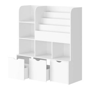 Oikiture Kids Bookcase Organiser Cabinet Bookshelf