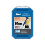 Kreg 64mm Blue-Kote™ Coarse Thread MaxiLoc Head Pocket-Hole Screws - 50 Pack